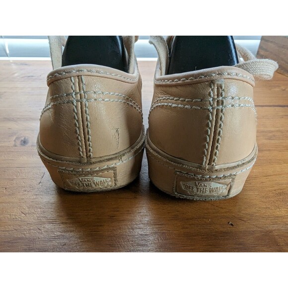 VANS AUTHENTIC LEATHER LOW TOP SNEAKER AMBERLIGHT SIZE WOMEN 7 RARE - Picture 3 of 12